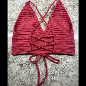 Corset Back Crop Top